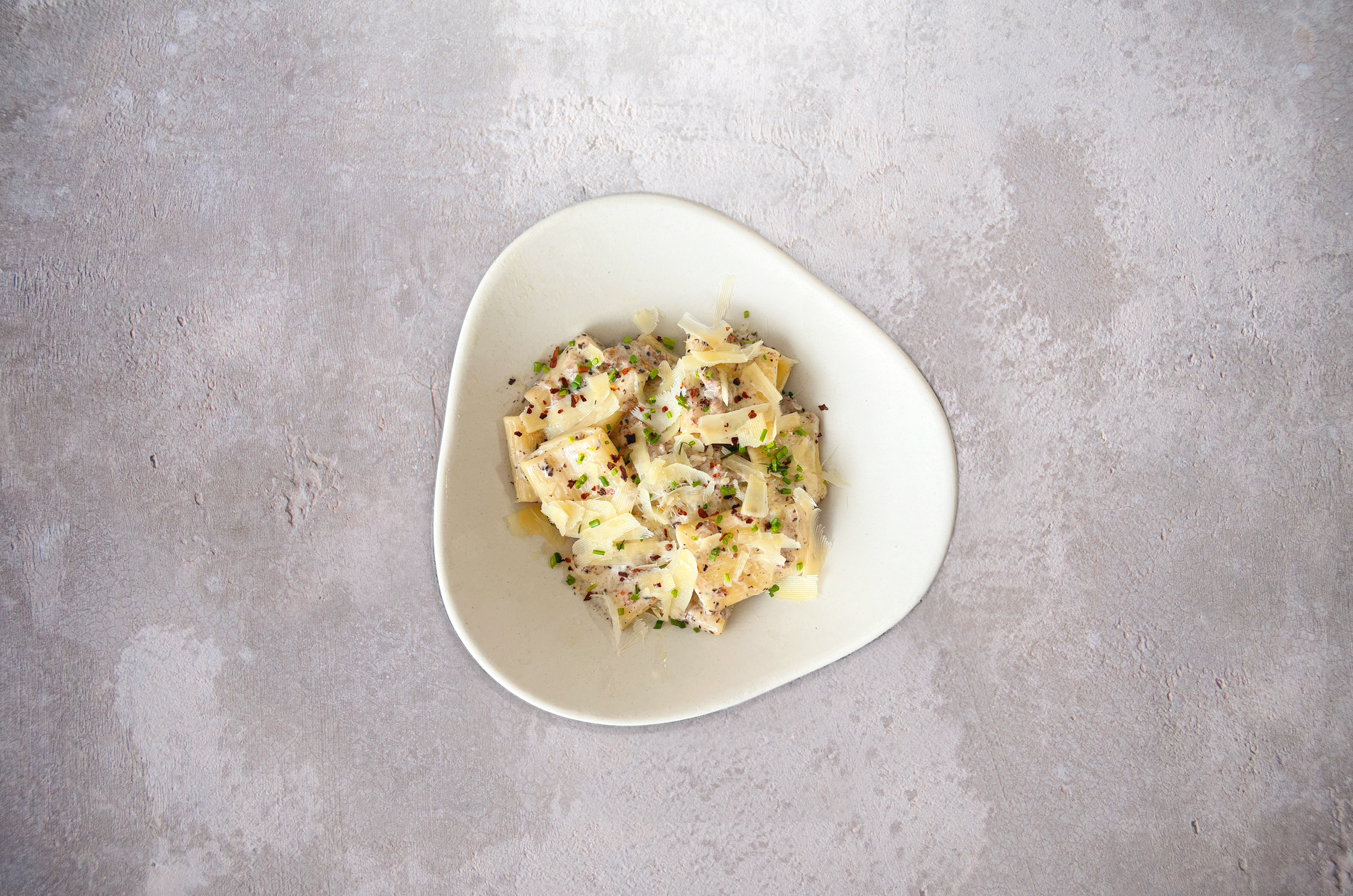 Paccheri al tartufo con longaniza
