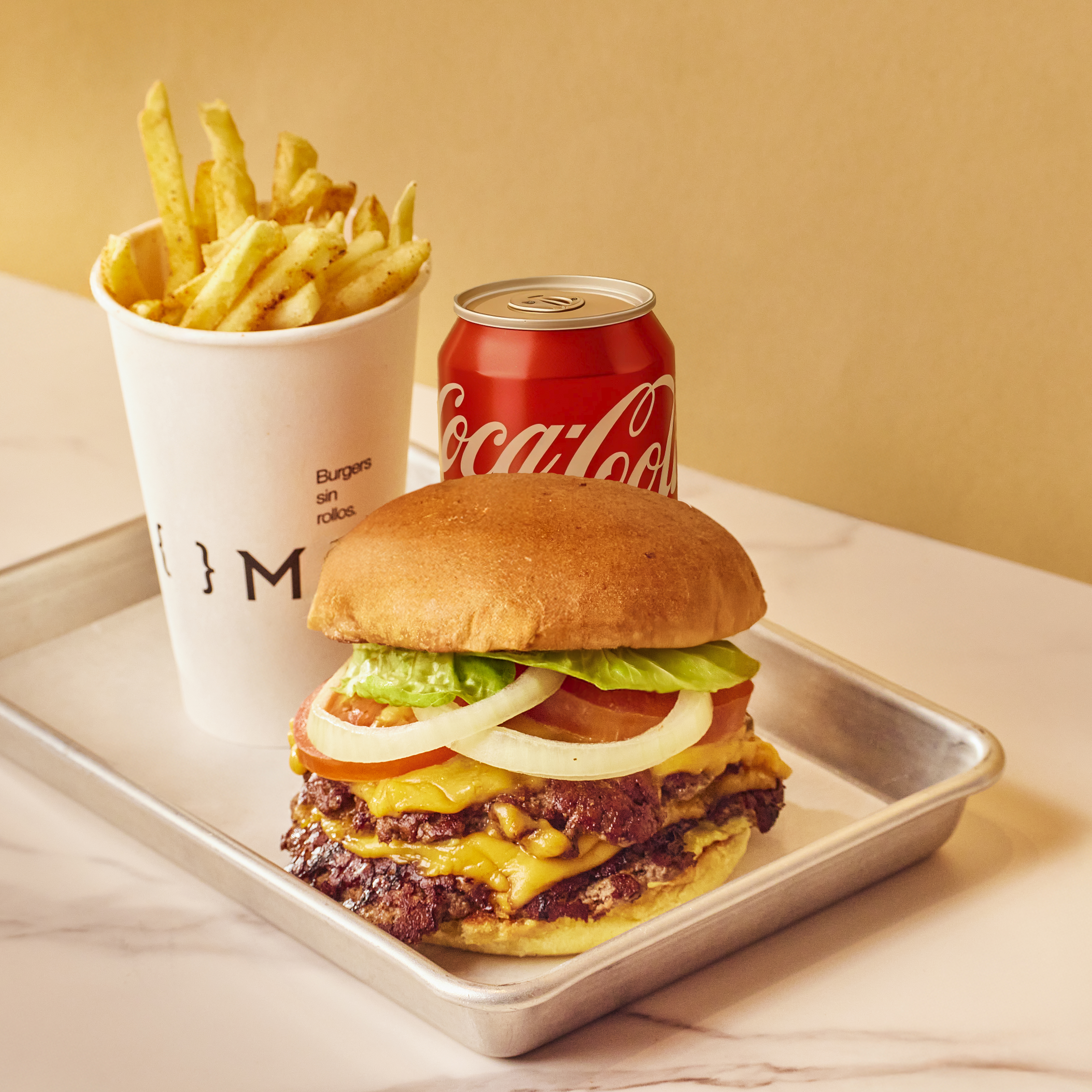 Menú Doble Cheeseburger