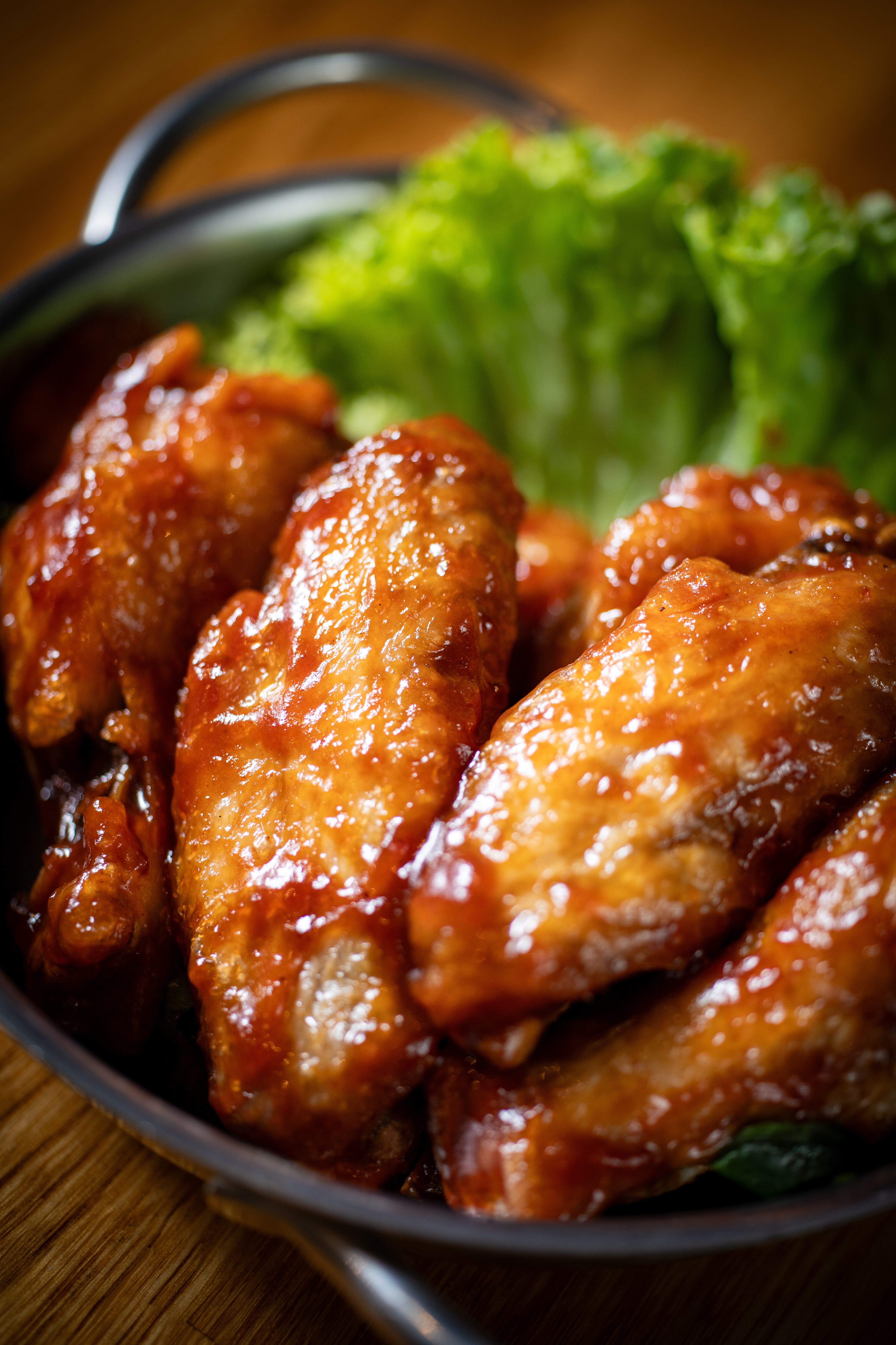 Alitas de Pollo en Salsa BBQ (x7) 